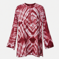 Om Tie Dye Summer Blouse Handmade