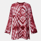 Om Tie Dye Summer Blouse Handmade