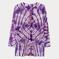 Om Tie Dye Summer Blouse Handmade