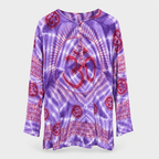 Om Tie Dye Summer Blouse Handmade