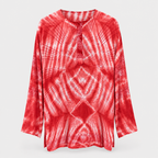 Om Tie Dye Summer Blouse Handmade