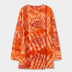 Om Tie Dye Summer Blouse Handmade