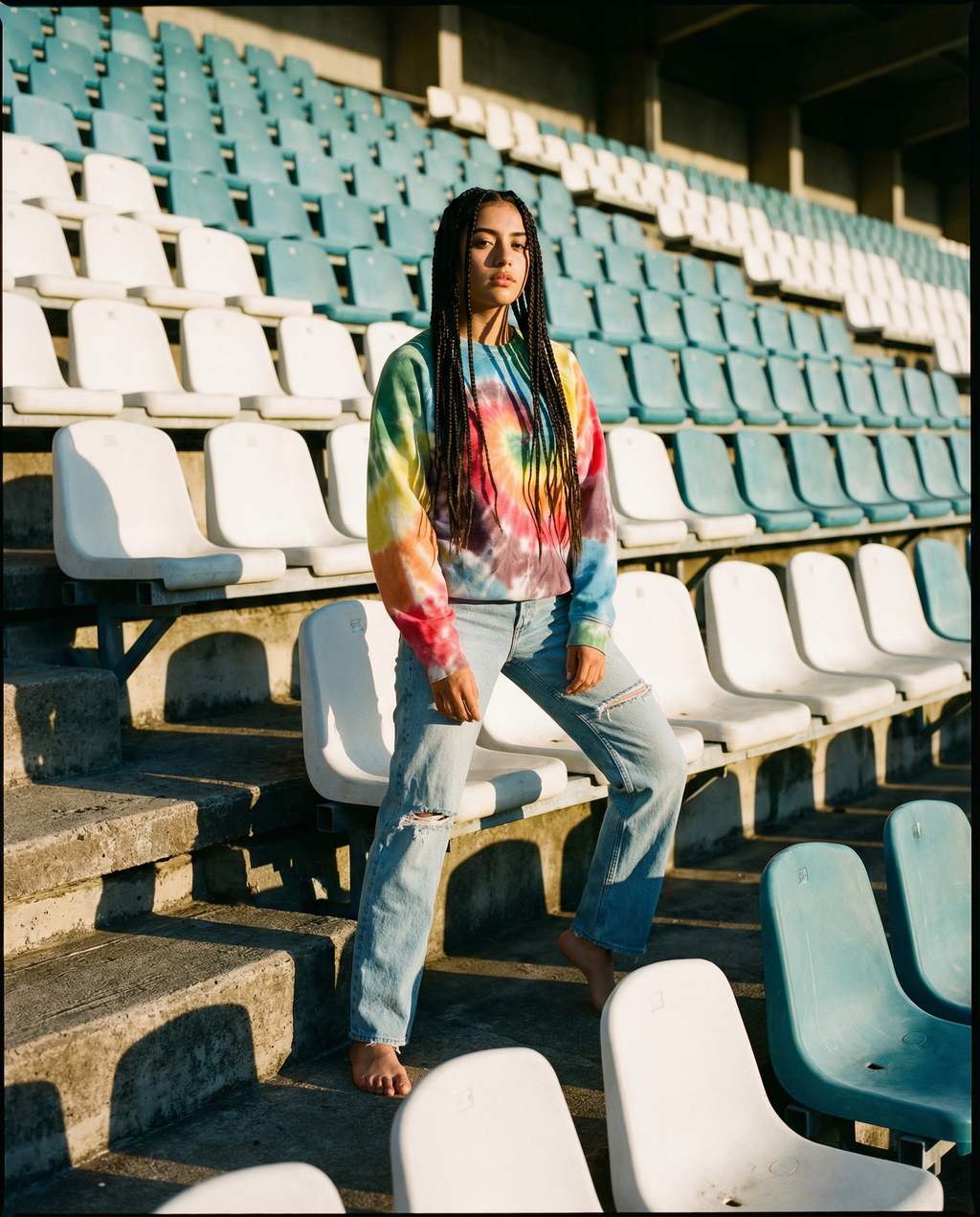 RAINBOW Tie Dye Sweat-Shirt