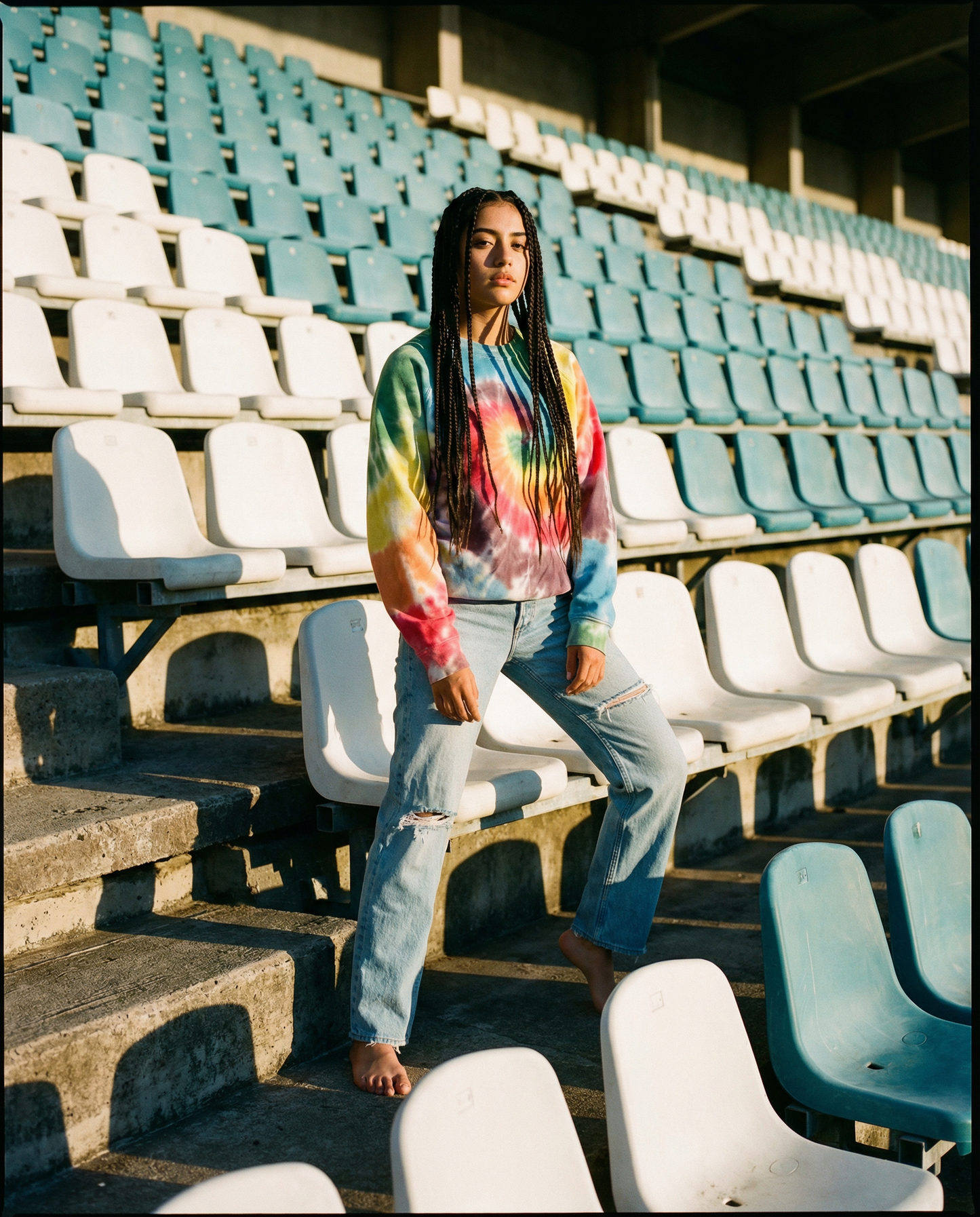 RAINBOW Tie Dye Sweat-Shirt