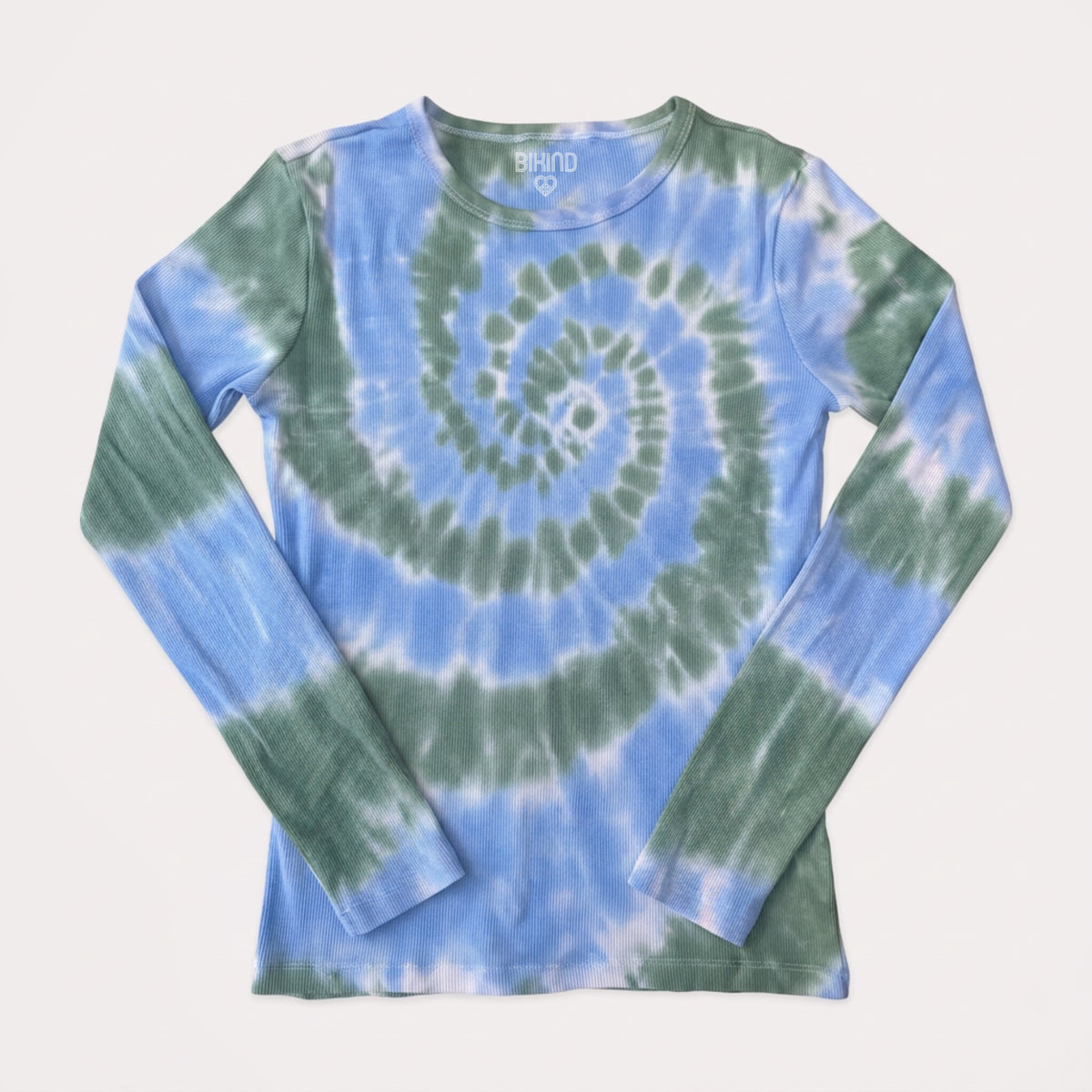 Ribbed Tie dye t-shirt long sleeve