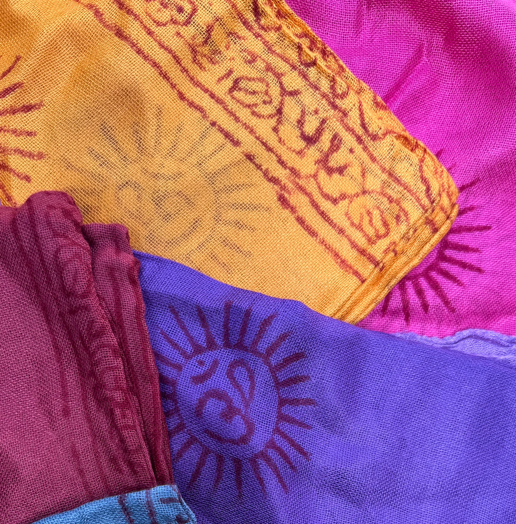 Om Cotton Sarong - Pink