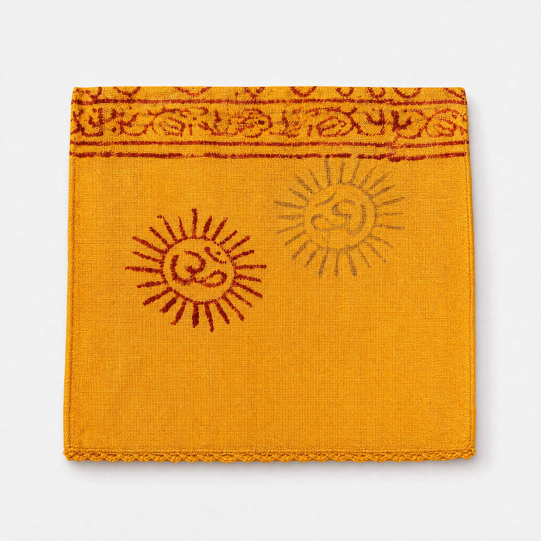 Om Cotton Sarong - Yellow