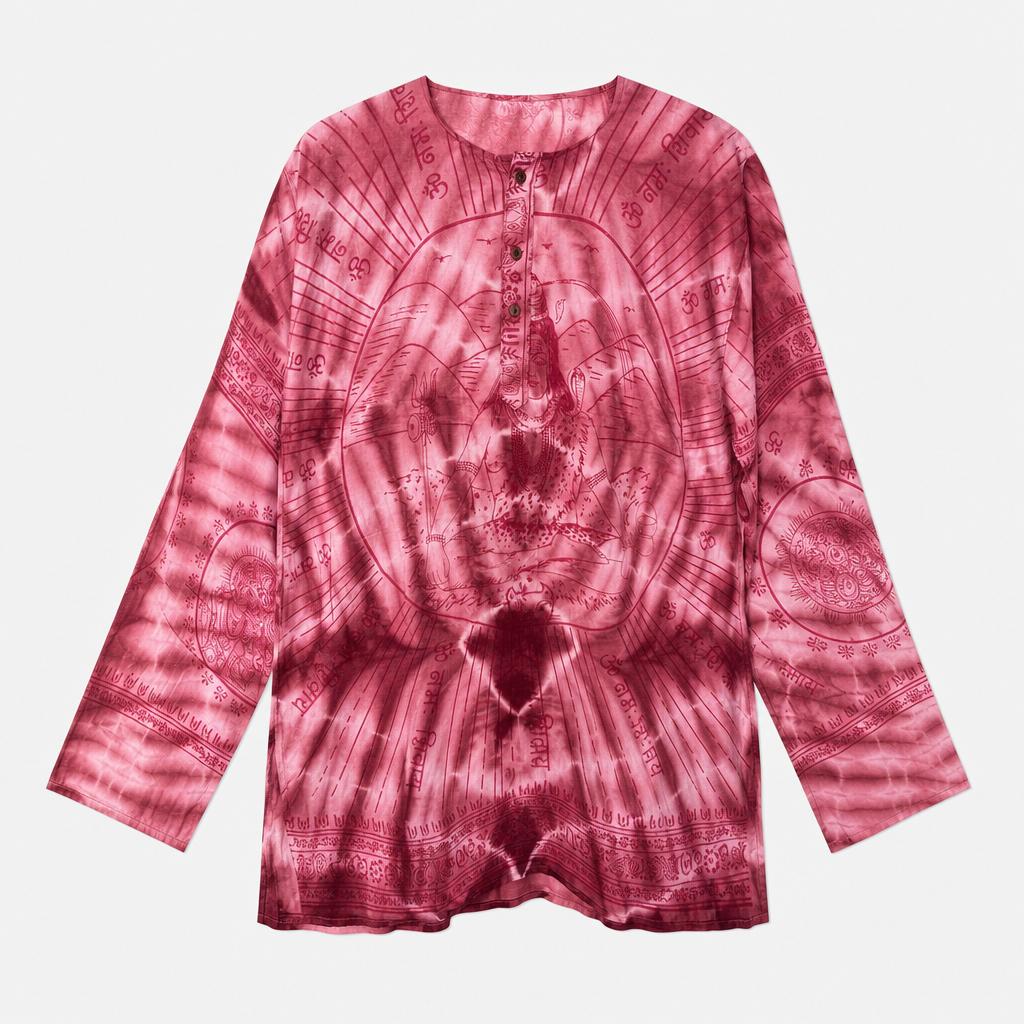 Om Tie Dye Summer Blouse Handmade