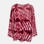 Om Tie Dye Summer Blouse Handmade