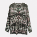 Om Tie Dye Summer Blouse Handmade