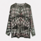 Om Tie Dye Summer Blouse Handmade