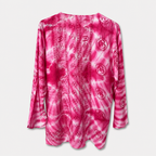Om Tie Dye Summer Blouse Handmade