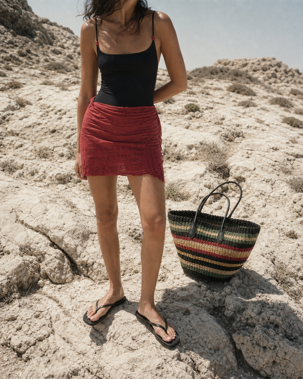 Om Sarong - Dark Terracotta