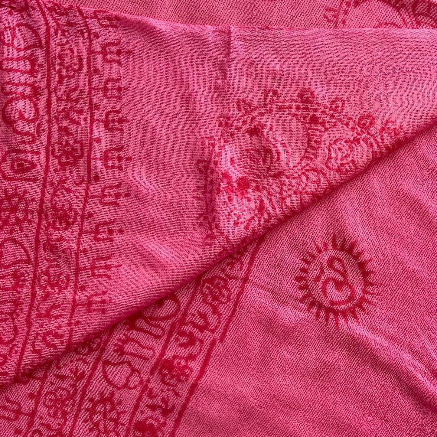 Om Cotton Sarong - Pink