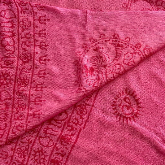 Om Cotton Sarong - Pink
