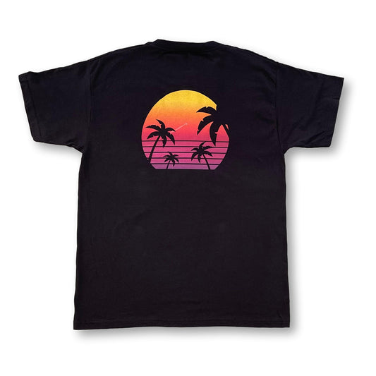 Lovina T-Shirt Black Sunset